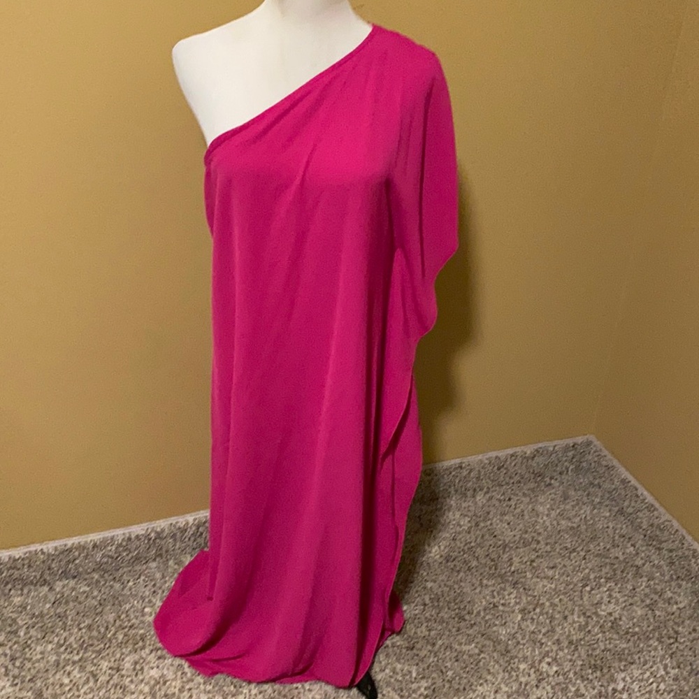 Vici One Shoulder Ruffle Side Maxi Dress